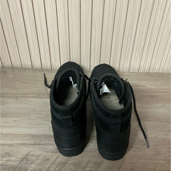 UGG Women’s Greda Leather Waterproof Boots Black Size 9 - 1112650 - Picture 5 of 8